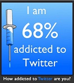 68% adicta a Twitter